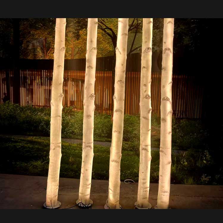 Lighted Birch Trees - Waterproof White Birch Tree with LED Lights for Indoor Outdoor Decor 3 Lighted Birch Trees - Waterproof White Birch Tree with LED Lights for Indoor Outdoor Decor - 图片 3
