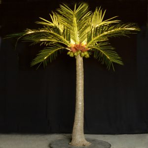 led palm tree