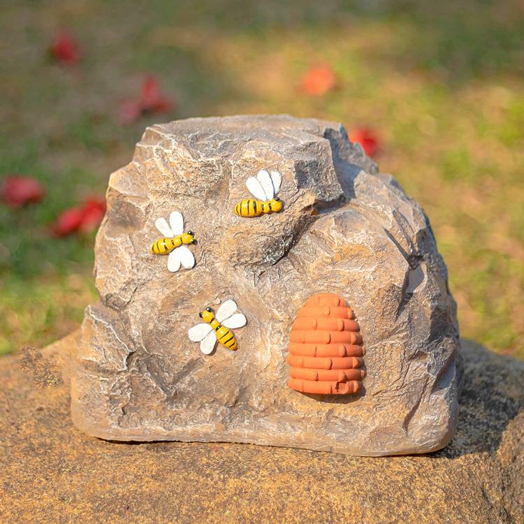 Customizable Stone Zoo Lights - Light Blue Stone/Light Stone Blue Outdoor Lighting for Zoo & Garden Decor 6 Customizable Stone Zoo Lights - Light Blue Stone/Light Stone Blue Outdoor Lighting for Zoo & Garden Decor - 图片 6