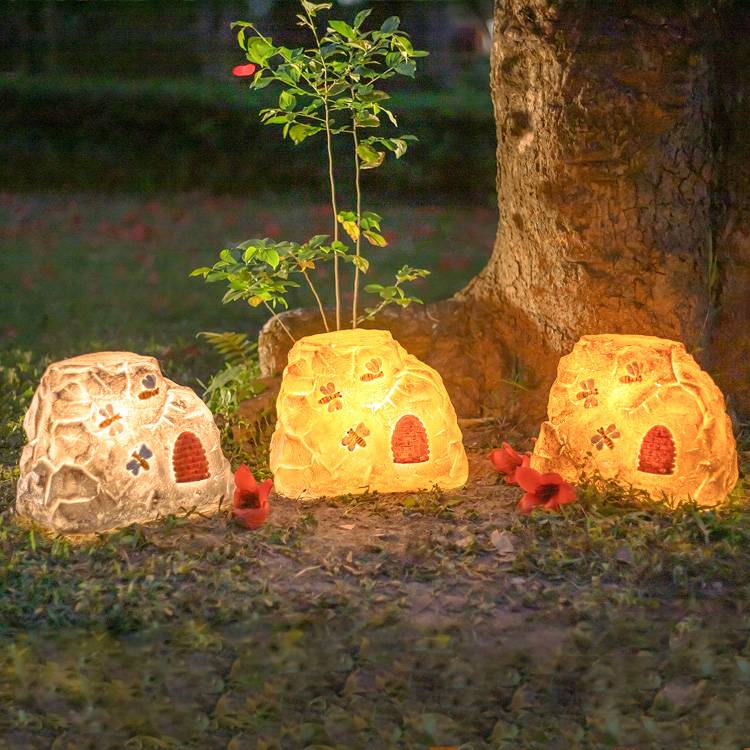 Customizable Stone Zoo Lights - Light Blue Stone/Light Stone Blue Outdoor Lighting for Zoo & Garden Decor 2 Customizable Stone Zoo Lights - Light Blue Stone/Light Stone Blue Outdoor Lighting for Zoo & Garden Decor - 图片 2