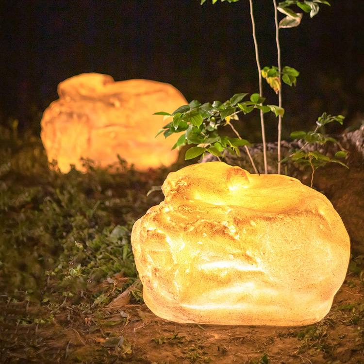 Custom Glow Stone For Garden: Durable Luminous Accents for Outdoor Pathways & Patios 1 glow in dark stone for garden