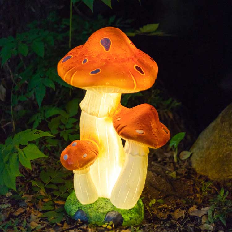 Custom Solar Mushroom Lights: Outdoor Landscape Decor for Parks & Gardens 1 Solar LED Mushroom Lights