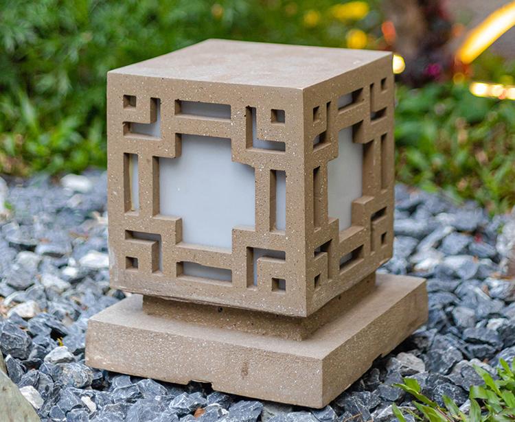 Outdoor Post Light - Waterproof Outdoor Garden & Exterior Decor 7 Waterproof Outdoor Post Light illuminating garden walkway at night for home exterior decor