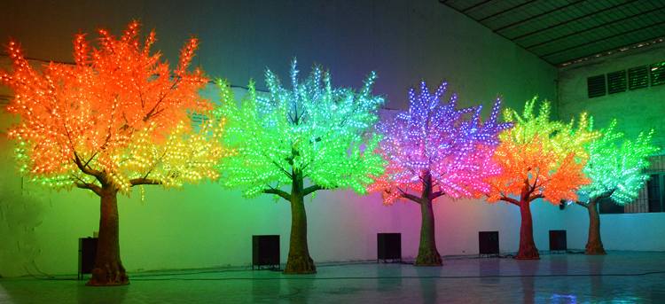 Weatherproof RGB LED Maple Tree Lighting for Christmas Decoration