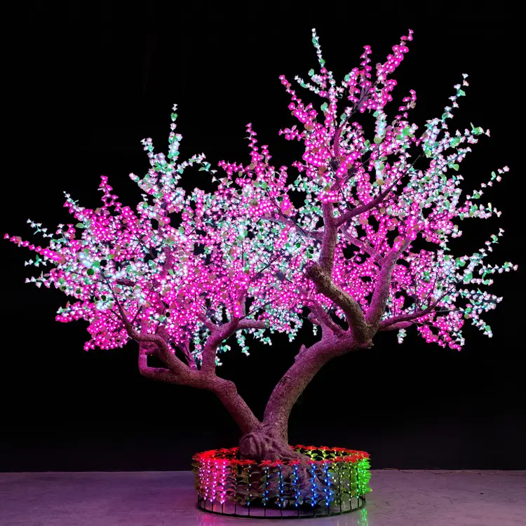 RGB Christmas tree : Outdoor Custom DMX Smart LED Cherry Blossom Tree Lights for Garden & Patio Decoration 5 RGB Christmas tree : Outdoor Custom DMX Smart LED Cherry Blossom Tree Lights for Garden & Patio Decoration - 图片 5