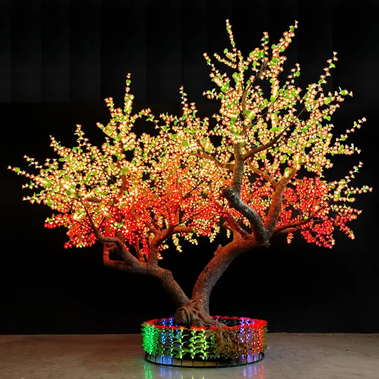 RGB Xmas Tree : Outdoor Custom DMX Smart LED Sakura Tree Lights for Garden & Landscape Decoration 1 rgb xmas tree