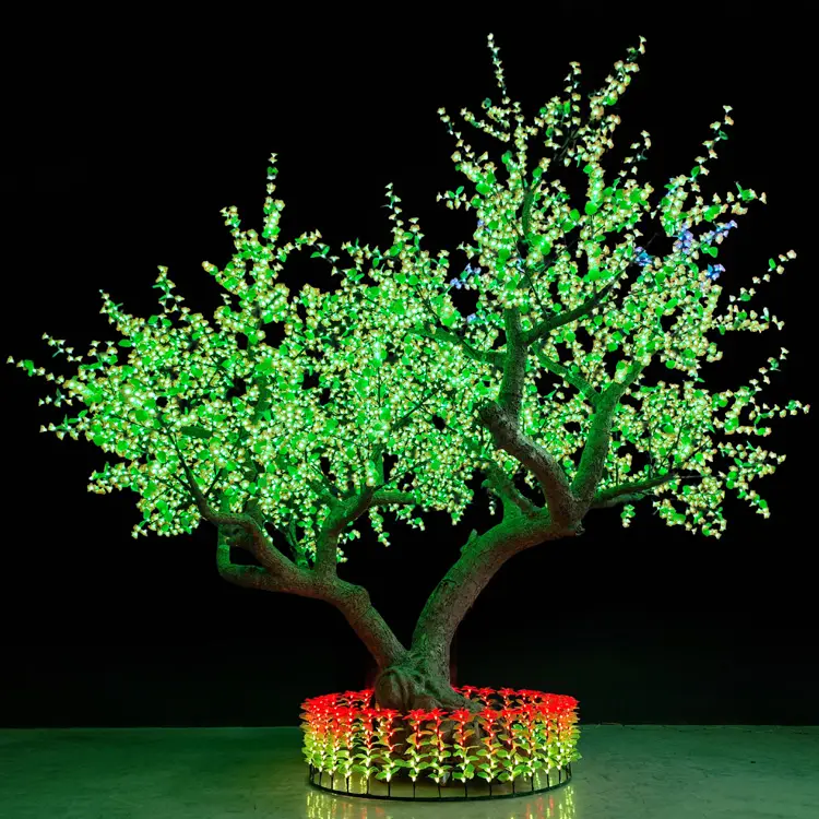 RGB Xmas Tree : Outdoor Custom DMX Smart LED Sakura Tree Lights for Garden & Landscape Decoration 3 RGB Xmas Tree : Outdoor Custom DMX Smart LED Sakura Tree Lights for Garden & Landscape Decoration - 图片 3