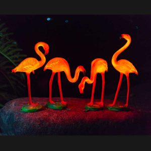 led glowing flamingo decor lights: outdoor & indoor garden landscape ornament