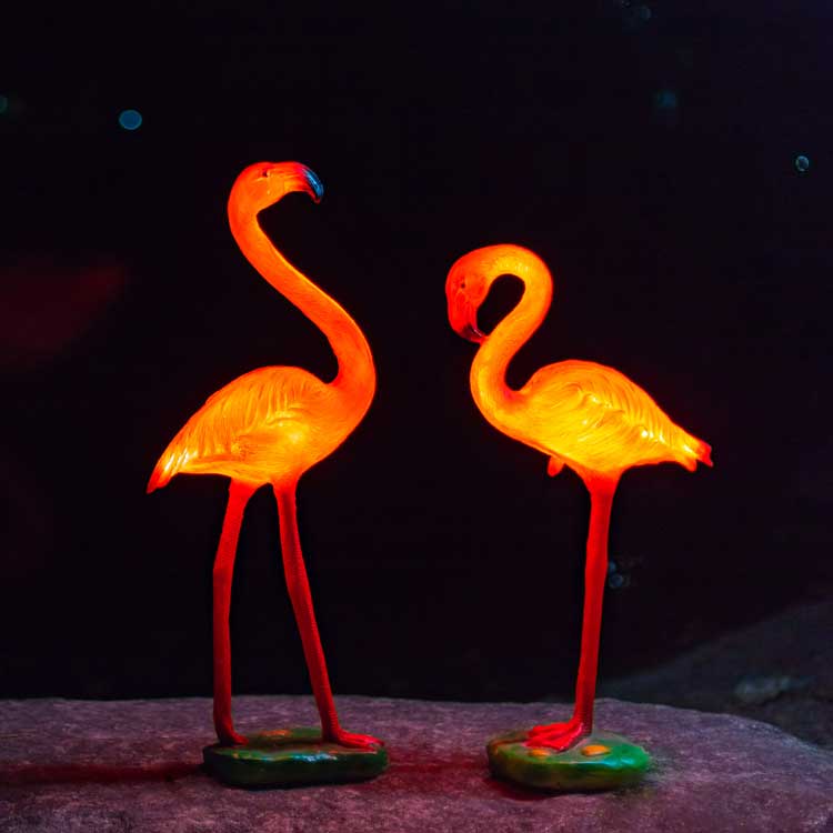LED Glowing Paradise Flamingo Decor Lights: Outdoor & Indoor Garden Landscape Ornament 2 led glowing flamingo decor lights: outdoor & indoor garden landscape ornament