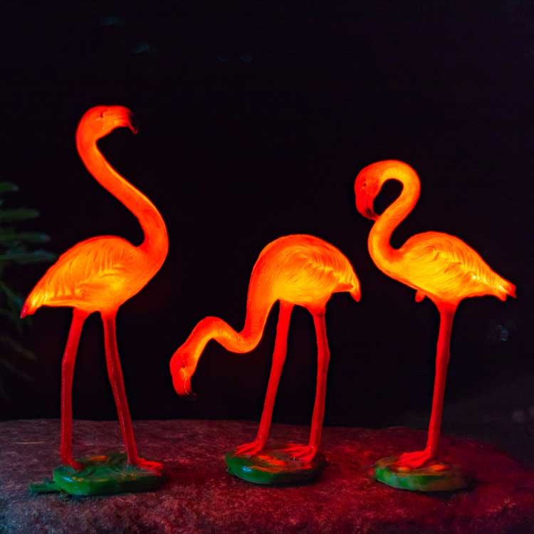 LED Glowing Paradise Flamingo Decor Lights: Outdoor & Indoor Garden Landscape Ornament 5 led glowing flamingo decor lights: outdoor & indoor garden landscape ornament