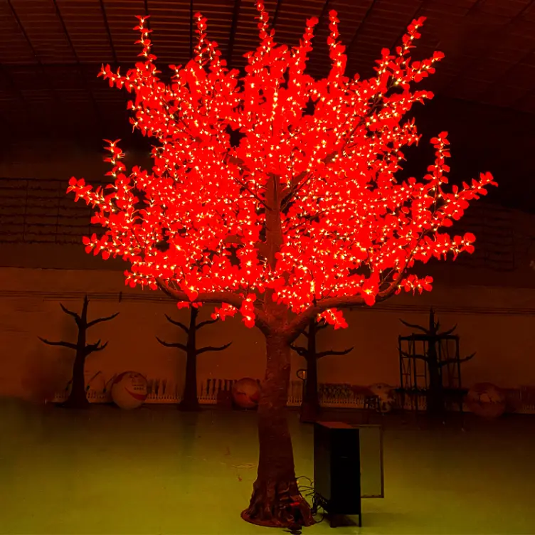 RGB Christmas Tree Lights : Outdoor Custom 16ft DMX Smart LED Ginkgo Tree Lights for Garden & Landscape Decoration 4 RGB Christmas Tree Lights : Outdoor Custom 16ft DMX Smart LED Ginkgo Tree Lights for Garden & Landscape Decoration - 图片 4