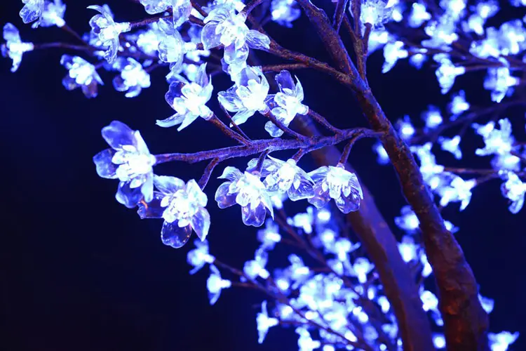Bendable Branch LED Cherry Blossom Tree – Cherry Blossom Tree Light for Backyard Light With Tree RGB color changing LED tree lamp for indoor outdoor ambiance