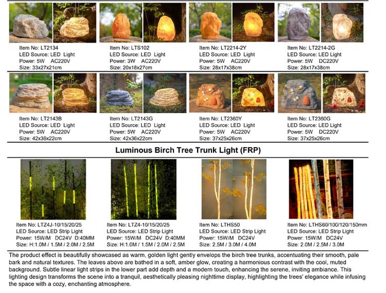 custom led stone lights : outdoor garden landscape christmas decor