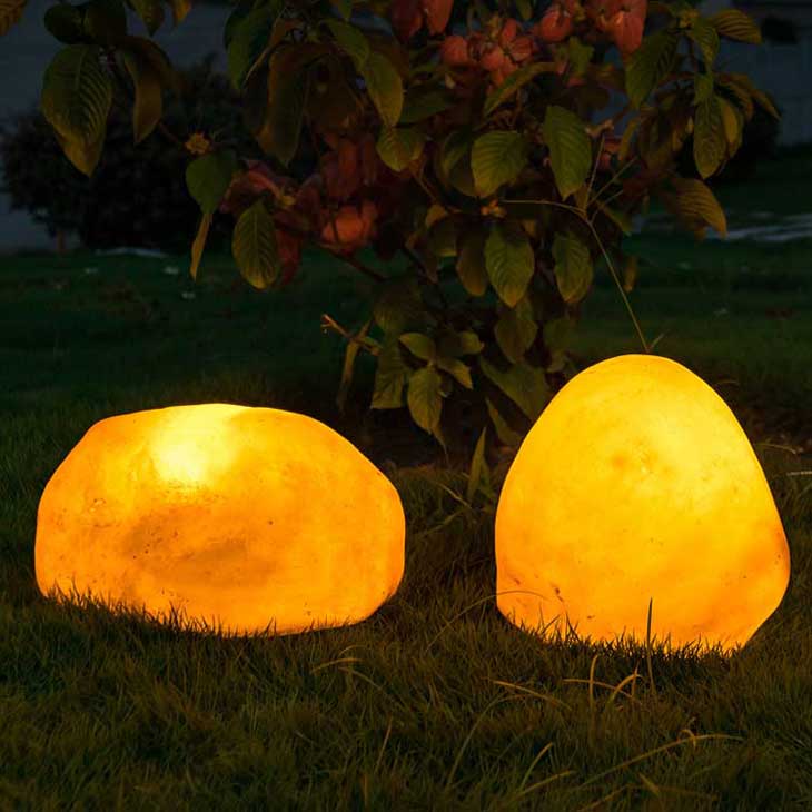 Custom Solar LED stone lights : Outdoor Garden Landscape Christmas Decor 4 custom 32ft large smart pixel led light tree : rgb music sync outdoor garden christmas decor (复制)