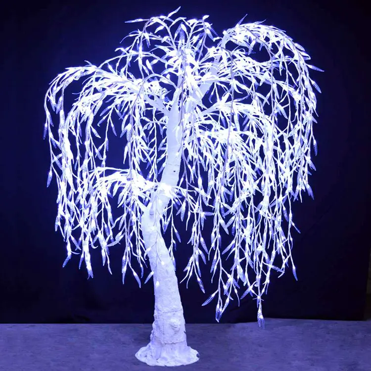 Light Up Willow Tree: 6Ft Top Green LED Weeping Willow Tree Lights for Garden & Pool Decoration 2 Light Up Willow Tree: 6Ft Top Green LED Weeping Willow Tree Lights for Garden & Pool Decoration - 图片 2