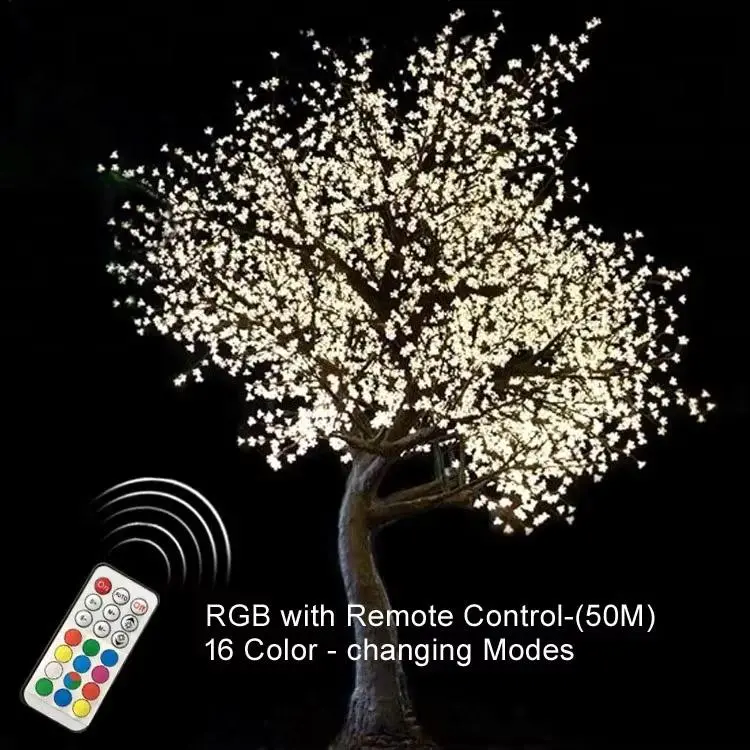 Cherry Blossom Light Tree : Waterproof Durable LED Tree for Christmas and Garden Landscape Decor 1 led cherry blossom tree