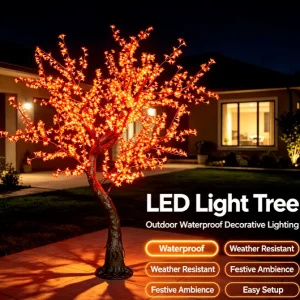 outdoor led lighted tree for holiday landscape decoration