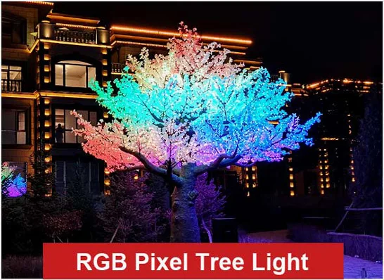 Home 8 pixel tree light