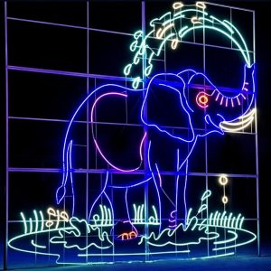 Animal Motif Light : Outdoor Zoo Lighting Wireframe for Christmas Holiday Decoration
